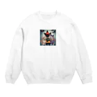 チワワ愛好家ショップの仮装のクリエイティブ！ハロウィン・チワワたち Crew Neck Sweatshirt