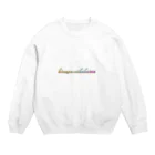 Risa-shopのhinnyuusikakatan(レインボー) Crew Neck Sweatshirt