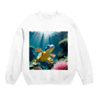 人魚の夢のマリンヤドクガエル Crew Neck Sweatshirt