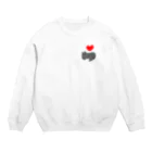 ３２１６のl love クロネコ Crew Neck Sweatshirt