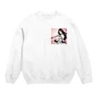 maco9486の女戦士 Crew Neck Sweatshirt