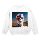 Colin.donutの砂漠の砂時計守: Desert Sandglass Guardian Crew Neck Sweatshirt