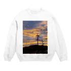 life photo goods shopの夕焼け Crew Neck Sweatshirt