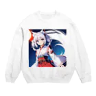 那須モバイル店のけもっ娘 Crew Neck Sweatshirt