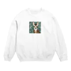 kindonesiaのドット絵のヒマラヤンキャット Crew Neck Sweatshirt