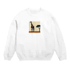 ほっこりグッズBASEのキリンさん Crew Neck Sweatshirt