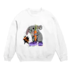 ほねっこちゃんのちょっとパンクうさぎ Crew Neck Sweatshirt