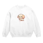 ぷにぷにのゆる犬の、森谷さん Crew Neck Sweatshirt