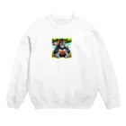 ごりら@ネットビジネスアドバイザーの読書をするゴリラ Crew Neck Sweatshirt