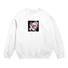 anazawaの白き翼、黒き翼。その手に抱くは愛しの君! Crew Neck Sweatshirt