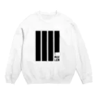 Creative store MのPEELER-08(BK) Crew Neck Sweatshirt