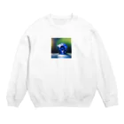 miki_6969のサファイヤの輝き Crew Neck Sweatshirt