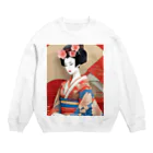 wawomotsuのJapanese Courtesan Bloom Tee ”Geisha” スウェット