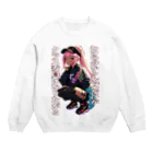 Cyber XXXの負の名言　アニメ少女 ver. Crew Neck Sweatshirt