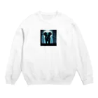 yuuchan22のホラー風ゾウ Crew Neck Sweatshirt