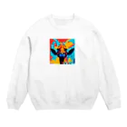 tomo0404の怒れるキリン Crew Neck Sweatshirt