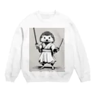 ワンダーワールド・ワンストップの和服を着たハリネズミ Crew Neck Sweatshirt