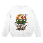 118designの気球 Crew Neck Sweatshirt