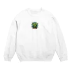 green artist のプランツパラダイスグリーンアガベ Crew Neck Sweatshirt