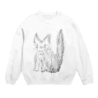 ひろちゃんの怒ってる猫 Crew Neck Sweatshirt