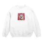 チワワ愛好家ショップの王室の秘密とチワワと薔薇 Crew Neck Sweatshirt