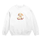 キャプテンのかわいい犬のイラストグッズ Crew Neck Sweatshirt