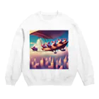 animalsの空飛ぶ豚の群れのグッズです Crew Neck Sweatshirt