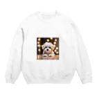 MESAMESAの可愛い子犬 Crew Neck Sweatshirt