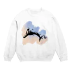 RabbitHouseのクジラ宙返り Crew Neck Sweatshirt