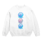 💙ゆらゆら王国💜のくらげ天使界隈スウェット Crew Neck Sweatshirt