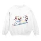 べっち©︎ののんびりフェレットちゃん🐾 Crew Neck Sweatshirt