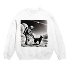 宇宙開発デザイン科の犬の散歩が日課です Crew Neck Sweatshirt