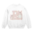 うさぎのらんまるさん【公式】のいつも手元にらんまるさん Crew Neck Sweatshirt