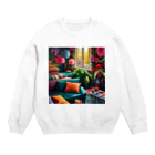 Masaseki01のカラフルライフ Crew Neck Sweatshirt