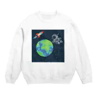 あいいろのキュートな宇宙飛行士 Crew Neck Sweatshirt