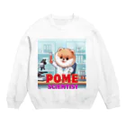 Pom-Dog'sのポメサイエンティスト Crew Neck Sweatshirt