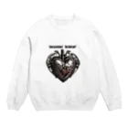 Love and peace to allの私は鉄の心臓を持っています Crew Neck Sweatshirt