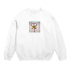 千裕アトリエ（いつもありがとう）のキャンディケイン（Candy Cane） Crew Neck Sweatshirt