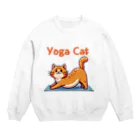 bravoadのヨガで猫のポーズ Crew Neck Sweatshirt