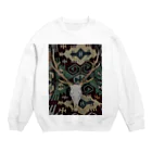 nyahoのとってきたシカ Crew Neck Sweatshirt