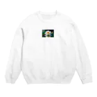 ZZRR12の水辺に咲く純白の花 Crew Neck Sweatshirt