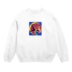 入り江わにアナログ店の猫耳2017 Crew Neck Sweatshirt