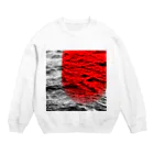 Miho's shopのfine art 2(red) Crew Neck Sweatshirt