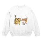 かぎしっぽのネコ科 Crew Neck Sweatshirt