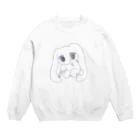 あくむ病院のしんどみうさぎちゃん Crew Neck Sweatshirt