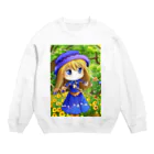 なっつ ふぁくとりーのかかしちゃん Crew Neck Sweatshirt