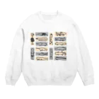 いきものや　のの（別館）のいきものたくさん縦は縦 Crew Neck Sweatshirt