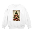 규리shopのクリスマス テディーベアの思い出 Crew Neck Sweatshirt