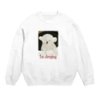 プンのお惣菜の寝たフリ犬 Crew Neck Sweatshirt