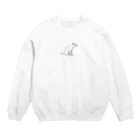 びとらびのアンニュイなオコジョ君の日常 Crew Neck Sweatshirt